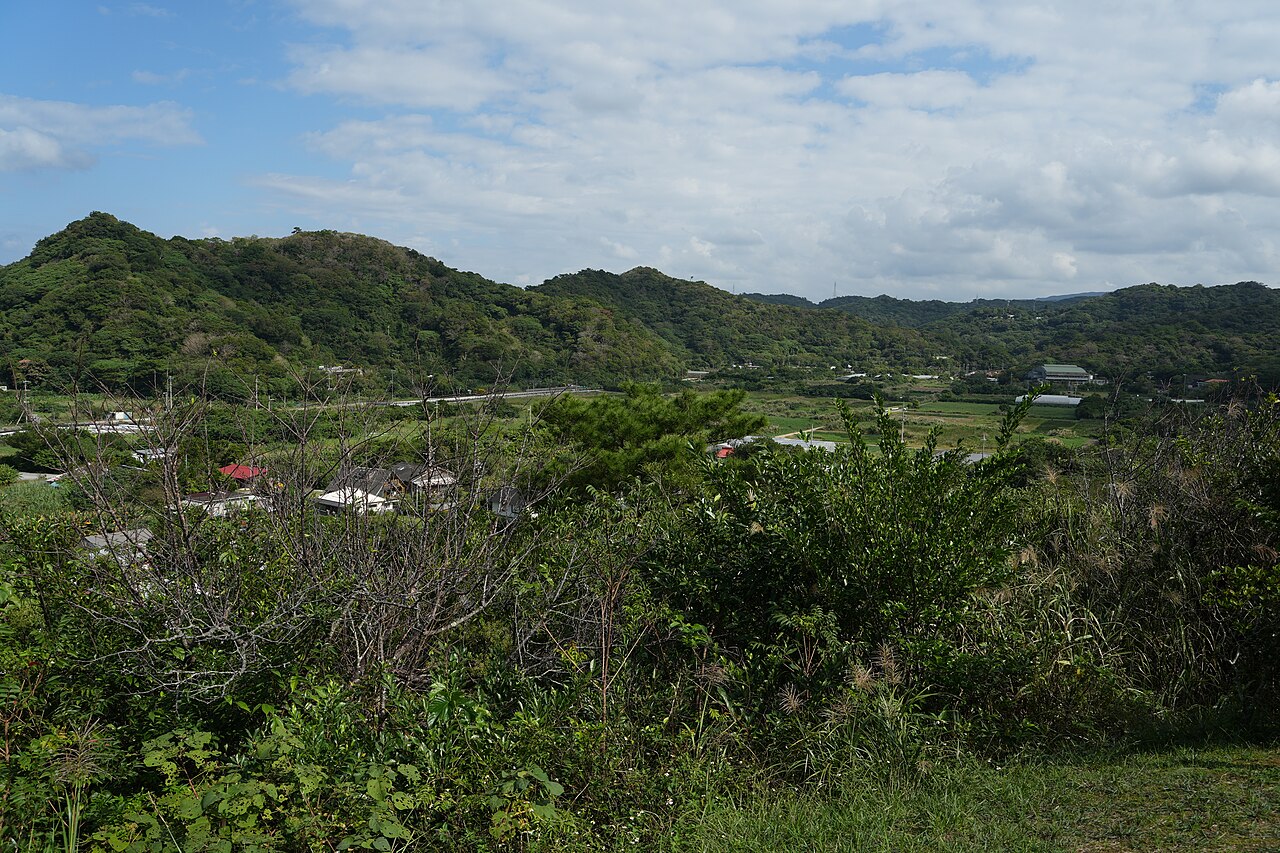 Rural landscape of Ogimi, a village in northern Okinawa