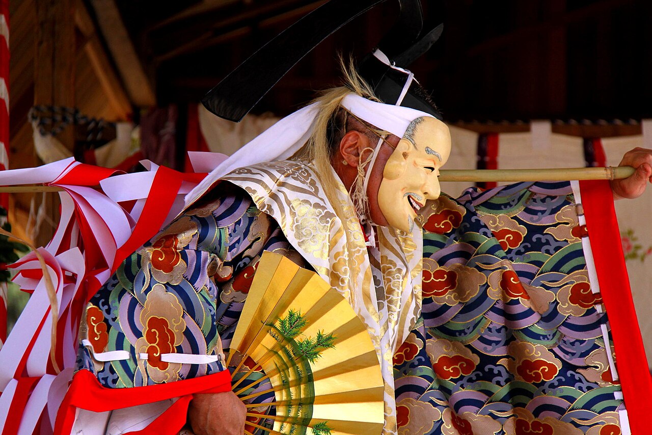 Kagura dance performance at Izumo Taisha shrine, Shimane Prefecture