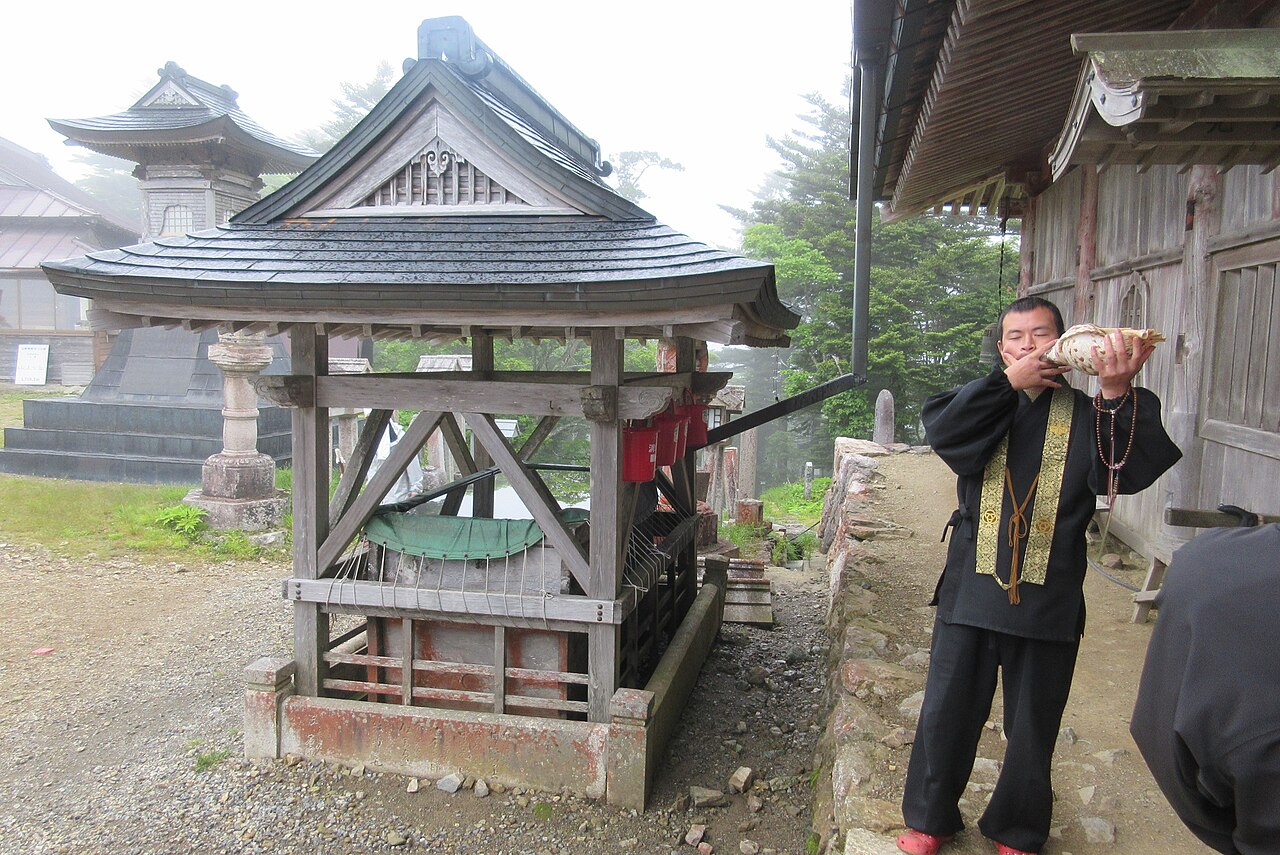 Shugenja yamabushi monk at Ominesan-ji Temple, Mt. Omine, Nara