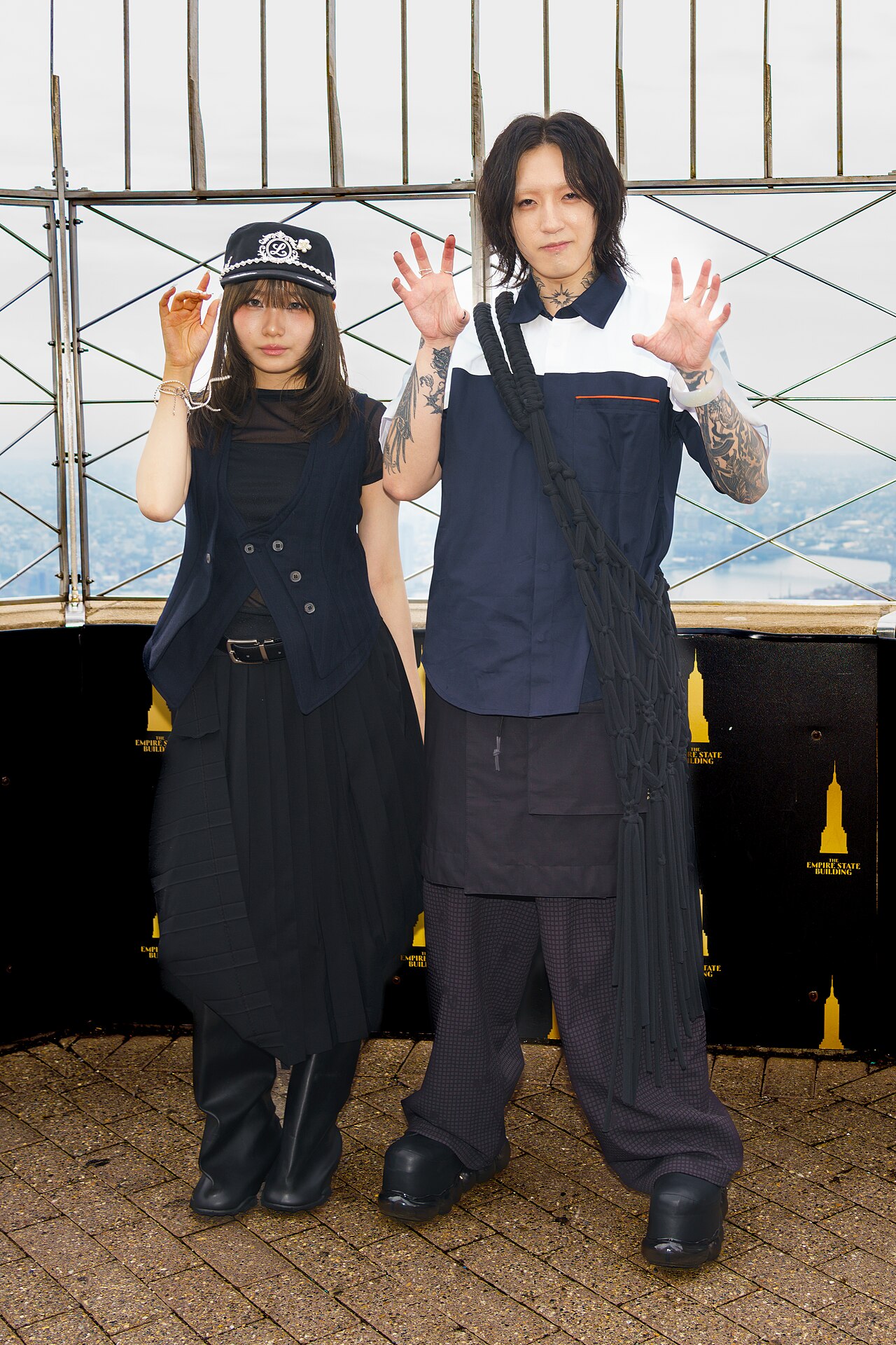 Ayase and ikura of YOASOBI visiting the Empire State Building, June 2026