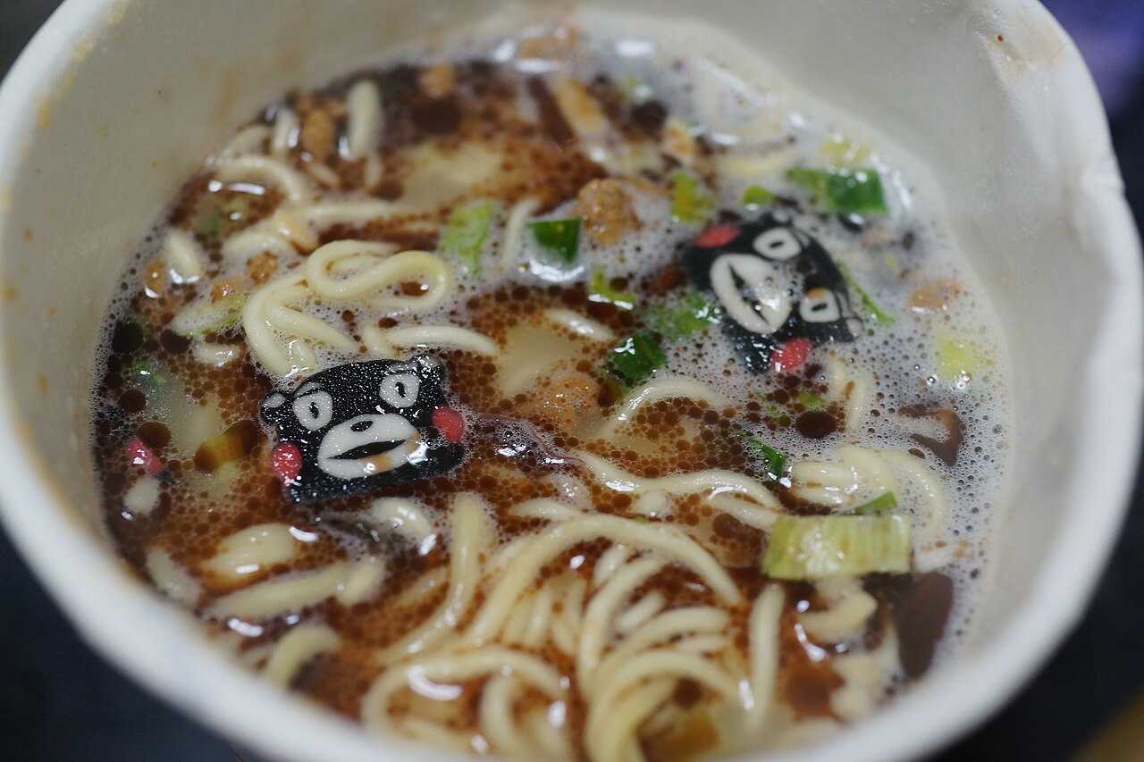Kumamon, the bear mascot of Kumamoto Prefecture, at a public appearance